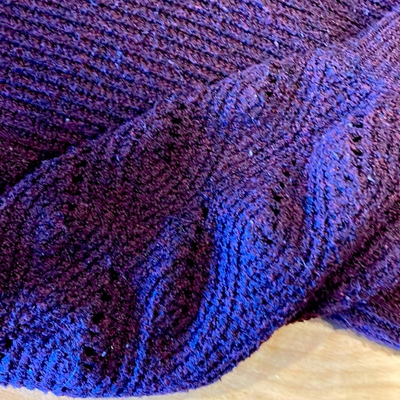 Maurices brown with red undertone knit cardigan sweater. - Picture 3 of 3